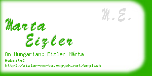 marta eizler business card
